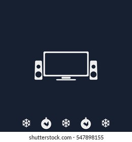 Home cinema icon.