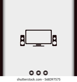 Home cinema icon.