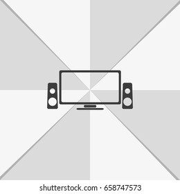 Home cinema icon.