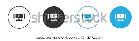 Home cinema icon. Graphic icon design template