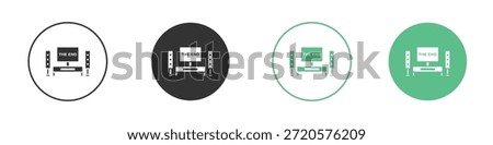 Home cinema icon pictograms. Vector eps 10