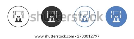 Home cinema icon set. for mobile concept and web design.