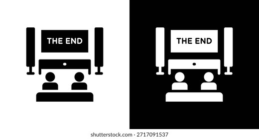 Home Kino Ikone Set Vector Design für mobiles Konzept und Webdesign.