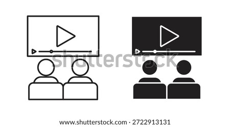 Home cinema icon for web and app. vector illustration eps
