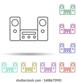 home cinema multi color style icon. Simple thin line, outline vector of furniture icons for ui and ux, website or mobile application