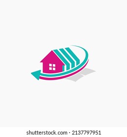 home city design logo vector