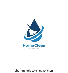 Home Clean Creative Concept Logo Design Template