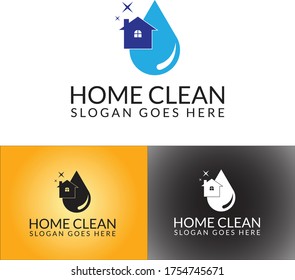 home clean logo design template.