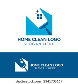 home clean logo minimalist modern for cleaning agency