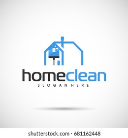 Home Clean logo template. Vector Illustration Eps.10