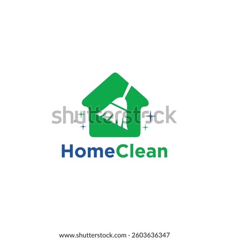 Home Clean Logo Vector Bulding