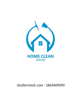Home Clean logo vector icon,simple illustration design 