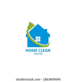 Home Clean logo vector icon,simple illustration design 