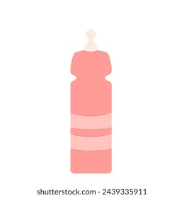 Home cleaner isolated on white background. Washing house supplies. Liquid product in bottle. Vector flat illustration.