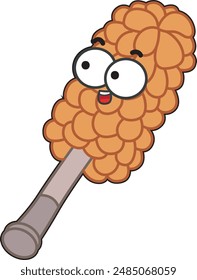 Home cleaning cute doodle vector images. Simple duster materials.

