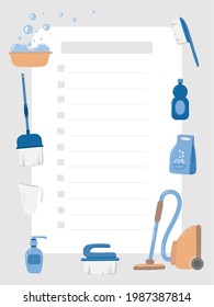 
home  cleaning to do list planning