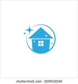 Designvorlage für Home-Reinigungssymbol einzeln