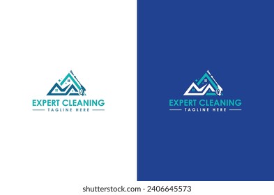 
A Home Cleaning Logo Design With A Creative Concept That Fits With Your Cleaning Service Business