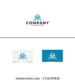 Plantilla de diseño de logotipo de limpieza doméstica