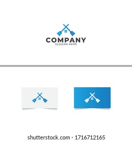 Home Cleaning Logo Design Template