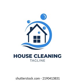 Home Cleaning logo, suitable for real estate cleaning services