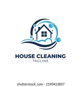 Home Cleaning logo, suitable for real estate cleaning services