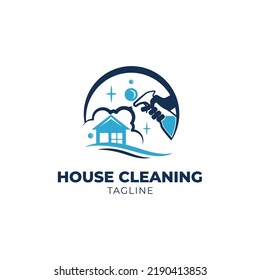 Home Cleaning logo, suitable for real estate cleaning services