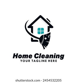 home cleaning service logo design