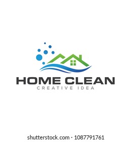 Home cleaning service logo vector