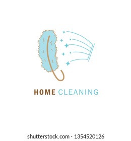 Home Cleaning Service Vector Logo Design
