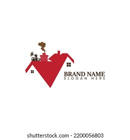 Diseño del logotipo de servicios de limpieza en el hogar