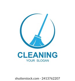 Home Cleaning Services Logo Design Vector. This logo is perfect for cleaning and maintenance services
