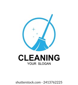 Home Cleaning Services Logo Design Vector. This logo is perfect for cleaning and maintenance services