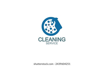 Servicios de limpieza del hogar Diseño de logotipo Vector.