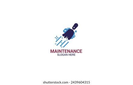 Home Cleaning Services Logo Design Vector. This logo is perfect for cleaning and maintenance services
