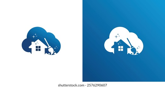 Home Cleaning Services Logo Design Vector