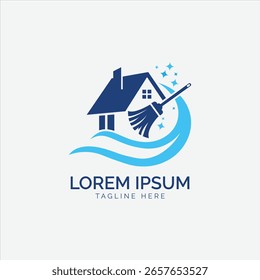 Home cleaning services logo design