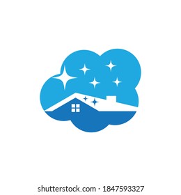 home cleaning vector template illustration design