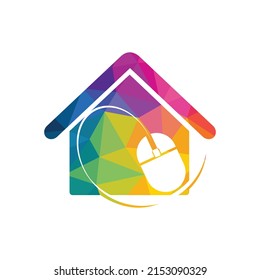 Home Click Logo Design. Property Cursor Click Logo Design Template.