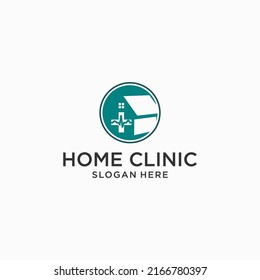 Home Clinic Logo Icon Design Vector 