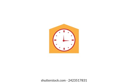 Icono de línea de reloj de inicio, símbolo de hora. Trazo editable. ilustración simple concepto móvil icono de línea de aplicación y diseño web.