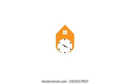 Home Clock line icon, time symbol. Editable stroke. simple illustration mobile concept app line icon and web design.