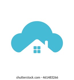 Home cloud logo icon