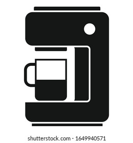 Home coffee machine icon. Simple illustration of home coffee machine vector icon for web design isolated on white background