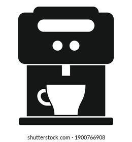 Home coffee machine icon. Simple illustration of home coffee machine vector icon for web design isolated on white background