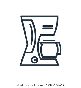 Home coffee machine isolated icon on white background, 400 coffee set, logo and sign