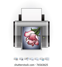 Home Color LaserJet Printer & Option Icons