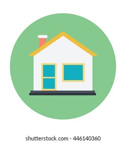 Home Colored Vector Illustration