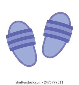 Home Comfortable slippers vector. flip flop icon illustration vector. Comfortable flips vector