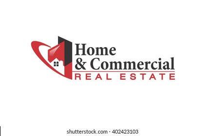 Home And Commercial Real Estate Logo